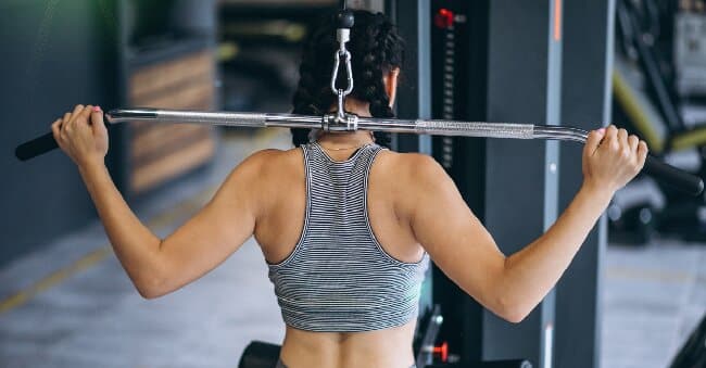 Pull Strap Lat Pulldowns
