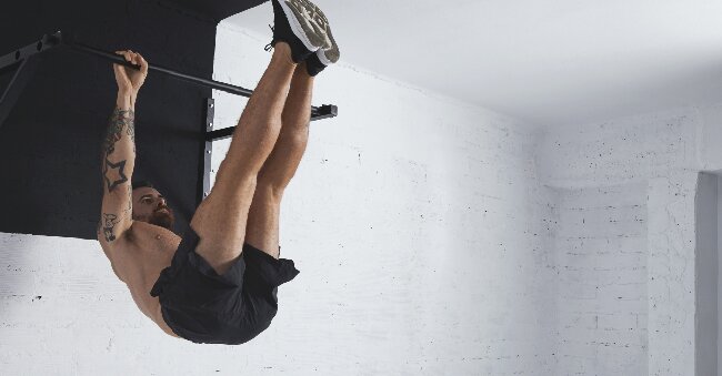 ceiling-mounted pull-up bar